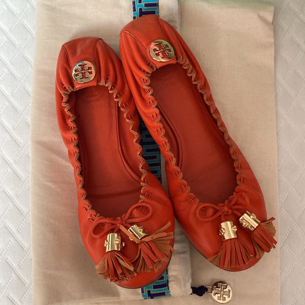 Tory Burch Ballet Flats with Decorative Tassel